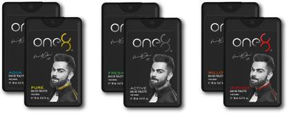 one8 by Virat Kohli ONE8 Pocket EDT COMBO PACK 18 ML X 6 Eau de Toilette  -  108 ml