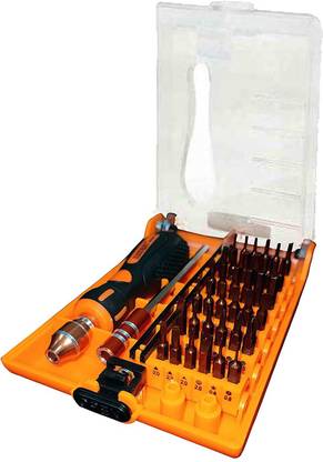 JAKEMY 38-in-1 interchangeable Professional Precision Mini Screwdriver DIY Tool Set with 1 Non-Slip Handle, 1 Extension Bar and 36 High Precise Bits, hardware tool for Household Repair - JM-8106 Precision Screwdriver Set