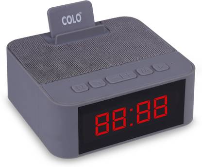 Colo ECO-H2W Wireless Bluetooth Speaker 5W with Digital Clock, Timer, USB, FM Radio, AUX Audio, FM Radio, TF Card support, Hands-Free Speaker 5 W Bluetooth Laptop/Desktop Speaker