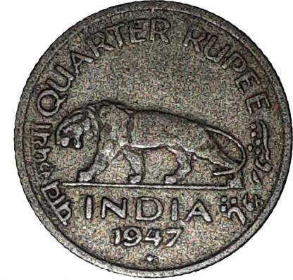 Asha Gallery Quarter Rupee Tiger George VI King Emperor Coin Modern Coin Collection