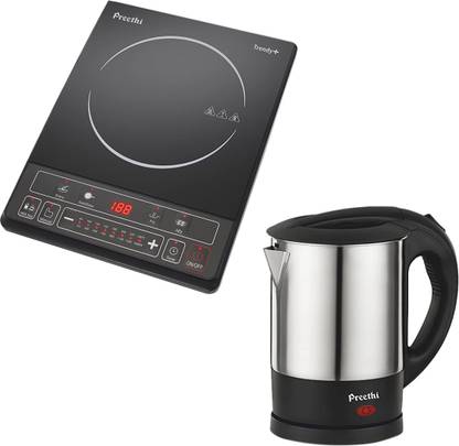 Preethi Armour Electric Kettle with Induction Cooktop