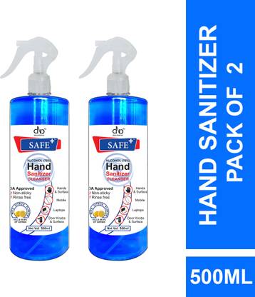 DNA Lifestyle Safe+  Cleanser - 500 ml Hand Sanitizer Bottle