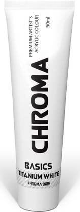 chroma Basics Titanium White Acrylic Paint 50ML