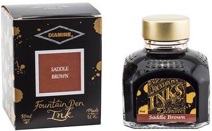 DIAMINE Diamine SADDLE BROWN 80 ML Ink Bottle