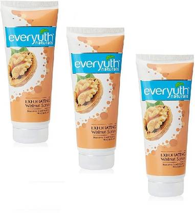 एवरयुथ नैचुरल्स Exfoliating Walnut Scrub 50G Scrub (pack of 03) स्क्रब