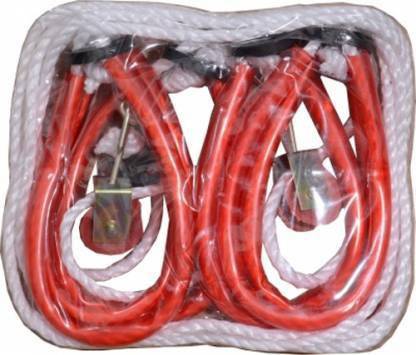 AKHI Health Care Yoga Gym Rope Weighted Skipping Rope (Red, White, Length: 6 ft) Freestyle Skipping Rope