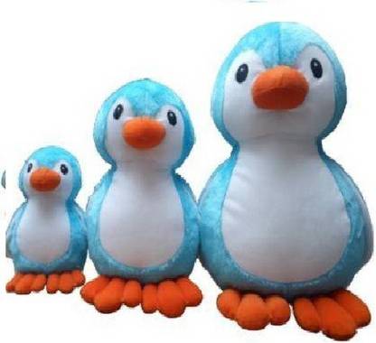 R-Shopee Penguin Blue Large,Medium and Small soft stuffed Plush Toy (Pack of 3)  - 30 cm