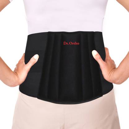 Dr. Ortho Lumbo Sacral Support Belt (Waist & Back Support) - For Men & Women, Cotton Fabric Supporter