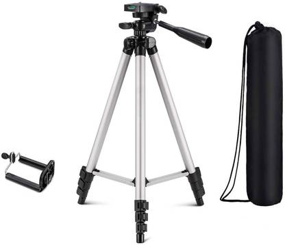 flapperons ipod Stand With 3-Way Head Tripod for Digital Camera DV Camcorder, Tripod 3110 with mobile Phone holder mount for all Smartphone Tripod Tripod