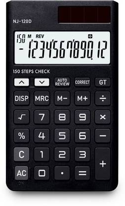RetailTrust NJ-120D-BK 150 Steps Check & Correct Portable (Black) Basic  Calculator