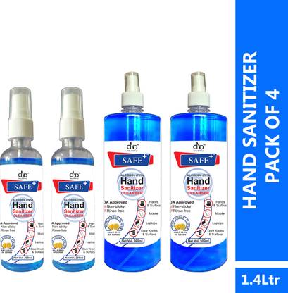 DNA Lifestyle Safe+  Cleanser Spray - 1.4 Ltr Sanitizer Spray Bottle
