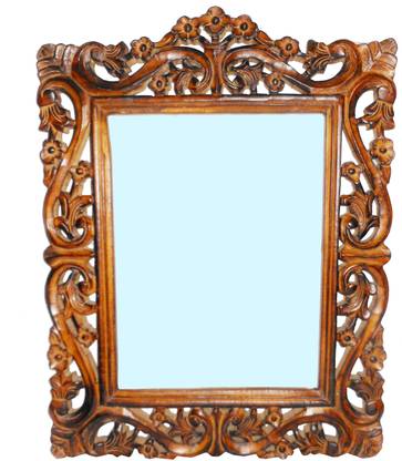 art export Wooden Carving Mirror Frame With New Look For Living Room , Bedroom Decorative Mirror