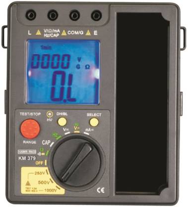 Kusam-meco 3 � Digit Digital Insulation Resistance Tester with Multimeter Functions (12 Functions, 35 Ranges)(KM379) Digital Multimeter