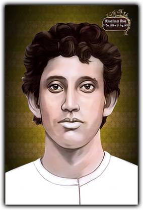 Xpression Decor UV Textured Art Print of Khudiram Bose-19847(12x18inch,paper print,multicolour) Paper Print