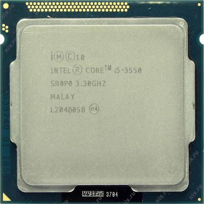 Intel Core i5 3550 3.3 GHz Upto 3.7 GHz 6 MB Smart Cache Quadcore Processor (3rd Generation), Extremely Fast, For H61 Chipsets & LGA 1155 Sockets 3.3 GHz LGA 1155 Socket 4 Cores Desktop Processor