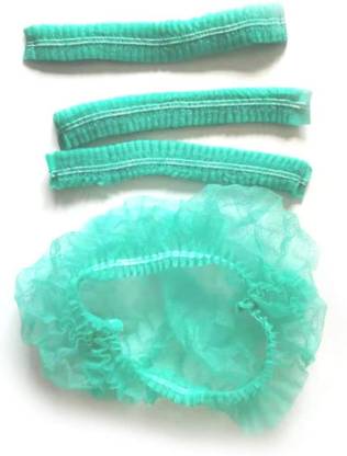 B11 BOUFFANT Cap for Man & Woman (Green) 50 Caps Surgical Head Cap