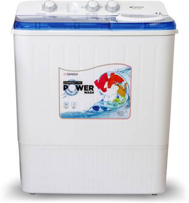 Sansui 8.2 kg Powerful Washer & Spin Semi Automatic Top Load Washing Machine Blue