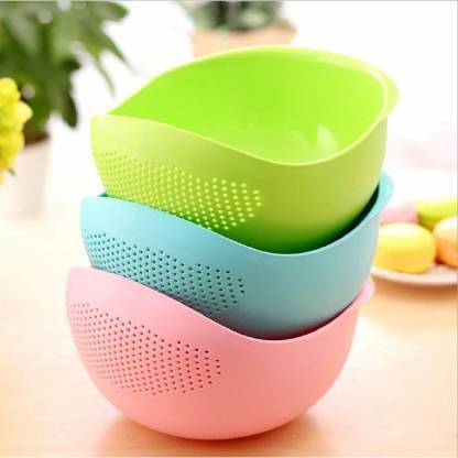 Rizzly New Rice, Fruit, Vegetable Washing Bol Strainer Colander