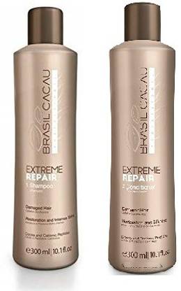 Cadiveu Brasil Cacau Extreme Repair Shampoo & Conditioner For Damaged hair ( 300ml+300ml)
