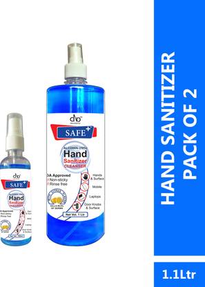 DNA Lifestyle Safe+  Cleanser Spray - 1.1 ltr Sanitizer Spray Pump Dispenser