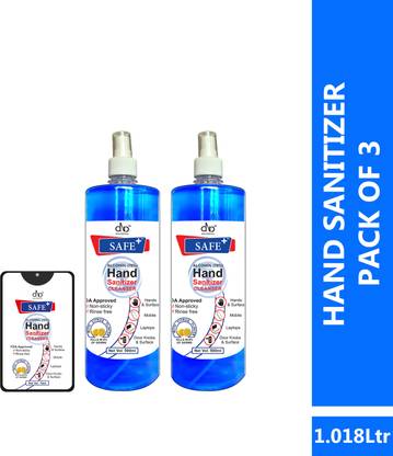 DNA Lifestyle Safe+  Cleanser Spray Combo Sanitizer Spray Bottle