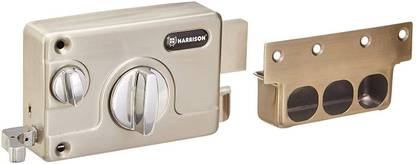 HARRISON Stainless Steel Shield Twin Bolt Main Door Surface Mounted Rim Lock Lock