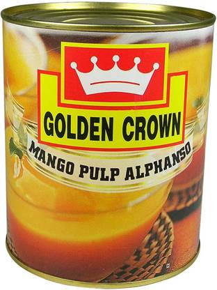 Golden Crown ALPHONSO MANGO PULP ( 850 GM ) PACK OF 1 Fruits