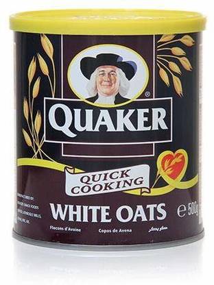 Quaker White Oats Tin (Imported) - 500g 500 g