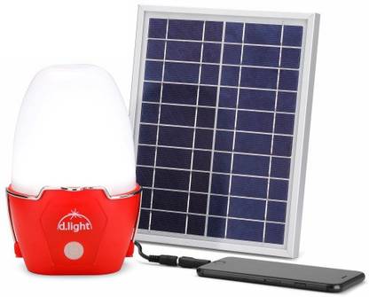 d.light S600 Solar light with 5W Solar Panel | Portable Rechargeable Solar Light; has 360-degree Ambient Light and Mobile Charging Solar Light Set