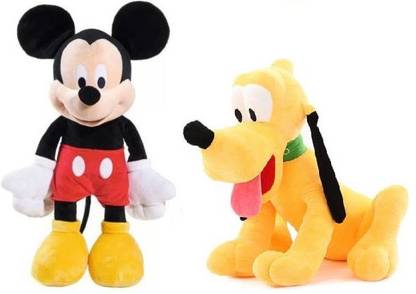 Pasanda Cute Mickey Mouse with pluto dog best quality soft toy  - 38 cm