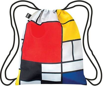 Loqi Museum Piet Mondrian "Composition" Waterproof Backpack