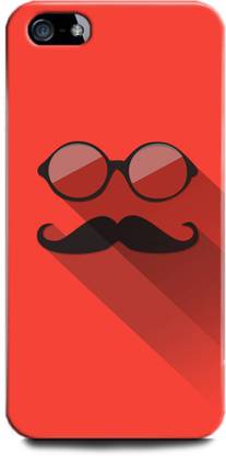 INDICRAFT Back Cover for Apple iPhone 5 HIPSTER, INDIGO, RED, BEARD, MOUSTACHE, GOGGLE