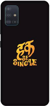 UMPRINT Back Cover for Samsung Galaxy A51 Huk Se Singal Funny Text Printed Back Cover