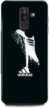 WallCraft Back Cover for Samsung Galaxy J8 ADIDAS, ADIDAS SNEAKERS, LOGO, ADIDAS SHOES, BLACK N WHITE