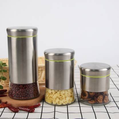 DEMON Steel Grocery Container  - 850 ml, 570 ml, 370 ml