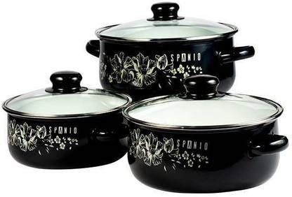 Spanio Induction Bottom Non-Stick Coated Cookware Set