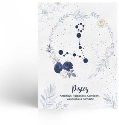 nautankishala Pisces Zodiac Sign Notebook Regular Note Book Unruled 72 Pages