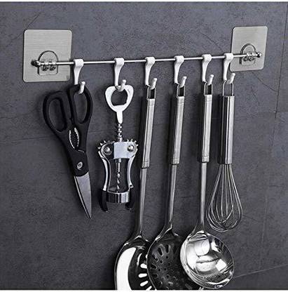 EPACKER Bolt Plastic Magic Sticker Series Self Adhesive Bathroom Towel Hanger Hook Rail Hook Rail 6
