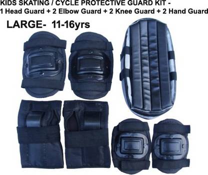 L'AVENIR Protective Skating / Cycling Guard Kit | Multi Sport Gear for Kids / Teens - LARGE (12-16yrs) | Head + Elbow + Knee + Hand Guards Skating Kit