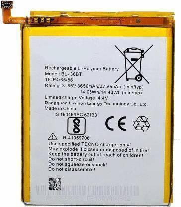 HH ENTERPRISES Mobile Battery For  TECNO TECNO CAMON 11 PRO 3750MAH TECNO TECNO CAMON 11 PRO 3750MAH