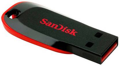 SanDisk Cruzer Blade 32GB Utility Pendrive 32 Pen Drive Compatible with Laptop, Desktop Computer, Television, Mobile, Netbook, Tablet USB 2.0 Plastic Case