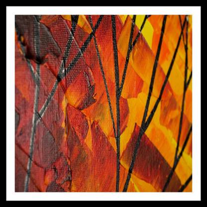 abstract stems printed painting Canvas Art