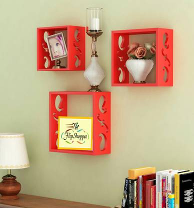 flipshoppee Wooden Wall Shelf