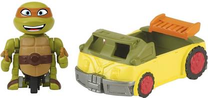 Teenage Mutant Ninja Turtles T Sprints Mad Motion Michelangelo With Party Van Basic Figure [Cat_4989]