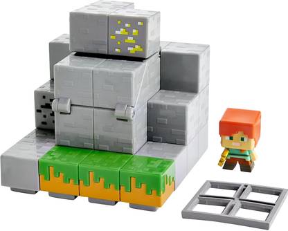 MATTEL Minecraft Mini Figure Waterfall Wonder Environment Set [Cat_6387]