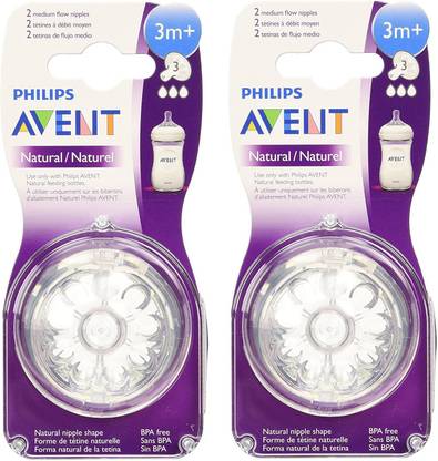 Philips Avent Natural Nipple Combo 3m+ Medium Flow Nipple
