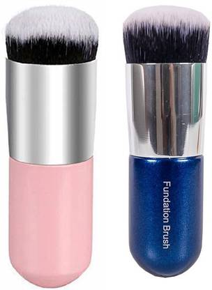 CETC Make-up Brush BB Cream Brush Powder Short Bar Foundation Brush ( Pink & Blue )