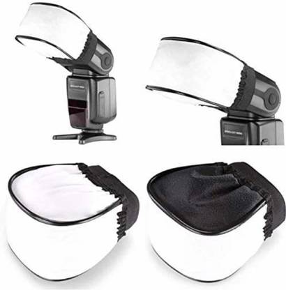 VTS Universal Soft Mini Flash Reflector Bounce Diffuser Cap for on or Off Camera, Mini Flash Reflector Diffuser