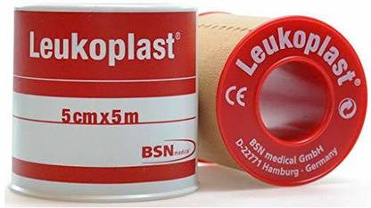 Leukoplast Adhesive Tape 5.0cm * 5mt(5 Roll) First Aid Tape