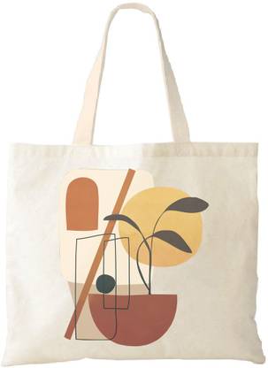 Juvenile Cotton Bag Printed Grocery Shopping Bag / Carry Bag / Thela / Jhola / Bag for Stationary Item Multipurpose Reusable Market Bag Pack of 1 Piece ( 18 x 14 x 5 inches ) JU0017E1 Grocery Bag